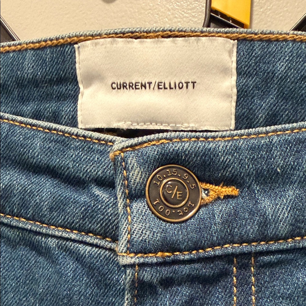 Current/Elliott Flare Jeans in Medium Blue Wash | Sz 26 - Picture 3 of 7